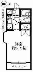 フローラ大倉山の物件間取画像